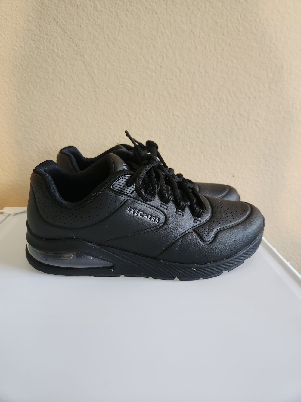 Skechers All Black Memory Foam Sneakers